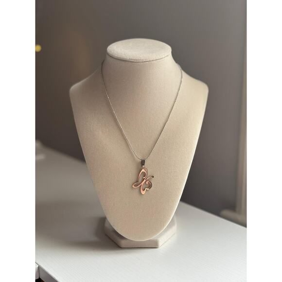 unbrand Jewelry - Butterfly Necklace Stainless Steel Minimal Pendant Dainty Gift Jewelry